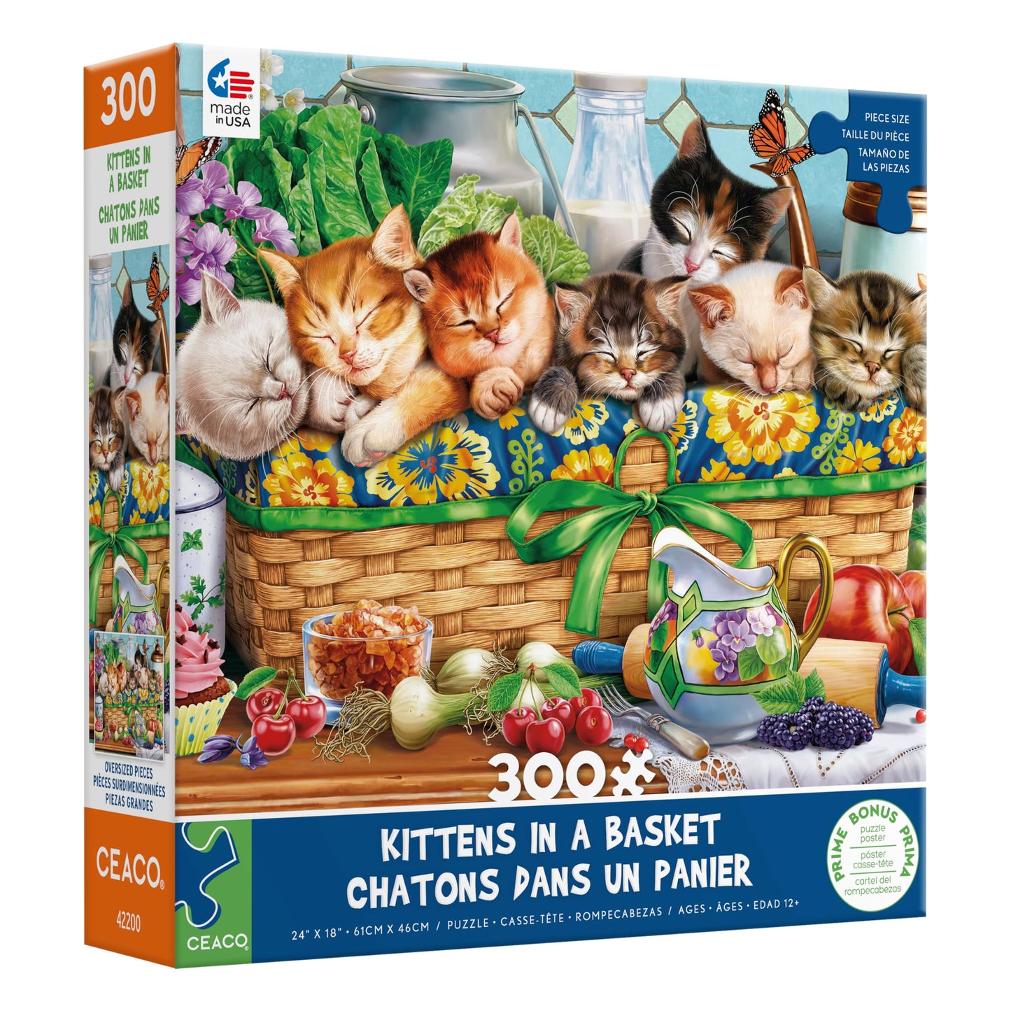 Ceaco - Kittens In A Basket - 300 Piece Jigsaw Puzzle