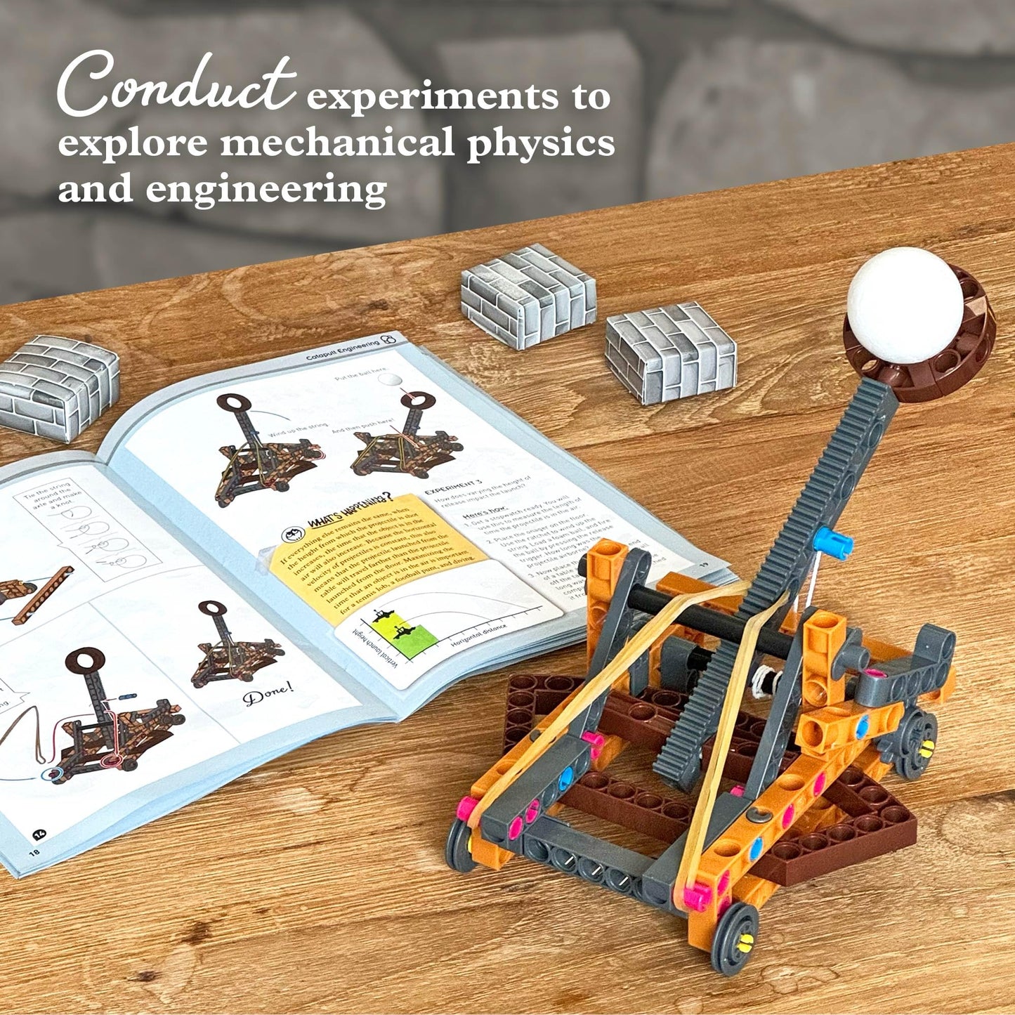 Thames & Kosmos Catapult Engineering STEM Kit, Build 6 Models, Medium Size, Plastic, Age 8+