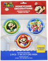 Amscan 291554 Super Mario Brothers Honeycomb Decorations, 3 pcs, Party Favor