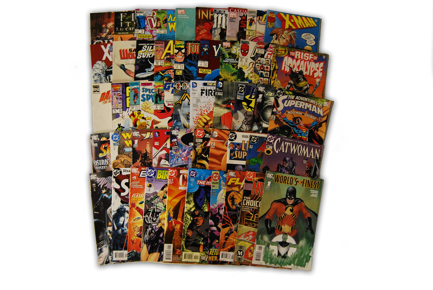 Searchlight Comics 50 Comic bundle with 25 Marvel and 25 DC Comics