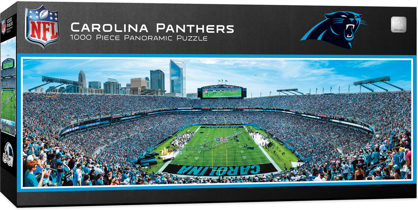 Master Pieces Nfl Carolina Panthers Stadium Panoramic Jigsaw Puzzle, Team Color, 1000 Pieces - 13' X 39' (7.06E+11)