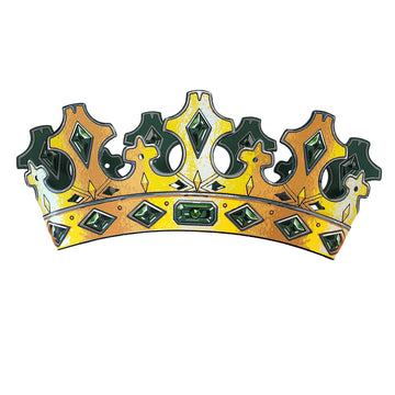 Liontouch - Kingmaker Crown | for Kids Aged 3+ Years - Size Adjustable | Medieval Pretend Play Toy for Boys in Durable Foam | Ro