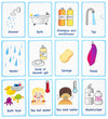 My Bath Time Routine Cards 12 Flash Cards For Visual Aid Special Ed, Speech Delay Non Verbal Children And Adults With Autism Or Special Needs