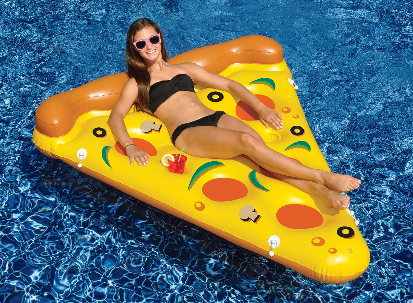 2-Pack of Swimline Giant Inflatable Pizza Slice Float Rafts | 2 x 90645