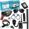 Metemot 10Pcs Police Toys, Cop Costume Accessories, Police Costume Accessories For Kids, With Police Badge, Toy Handcuffs,Hallow