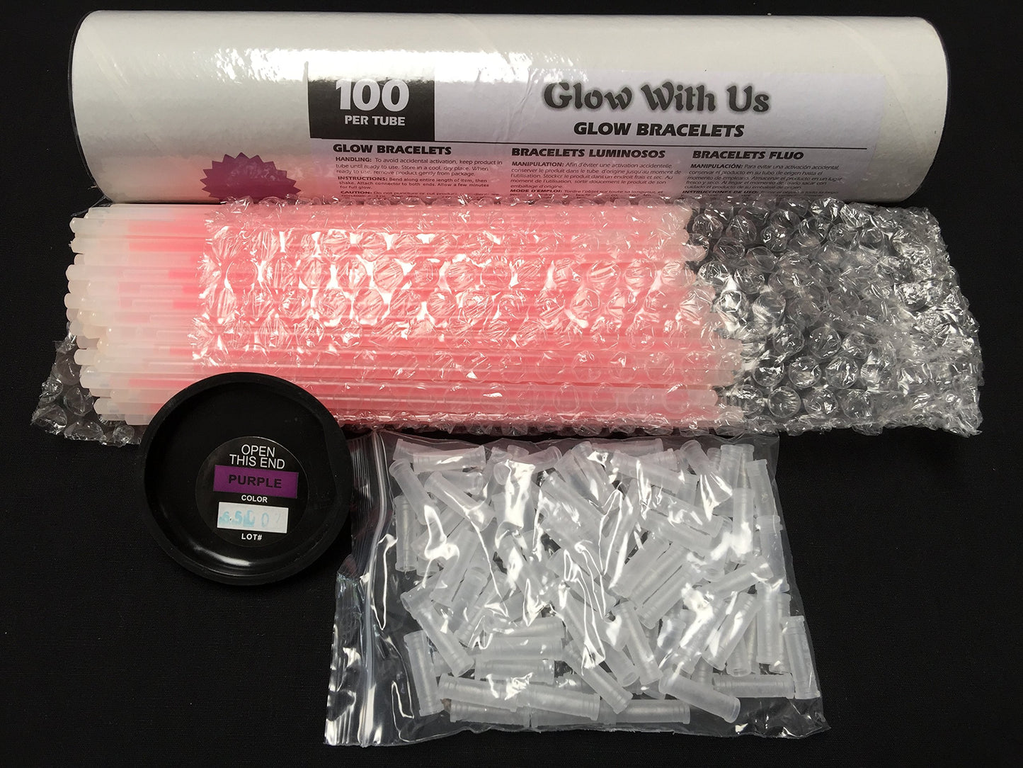 Glow Sticks Bulk Wholesale Bracelets, 2500 8
