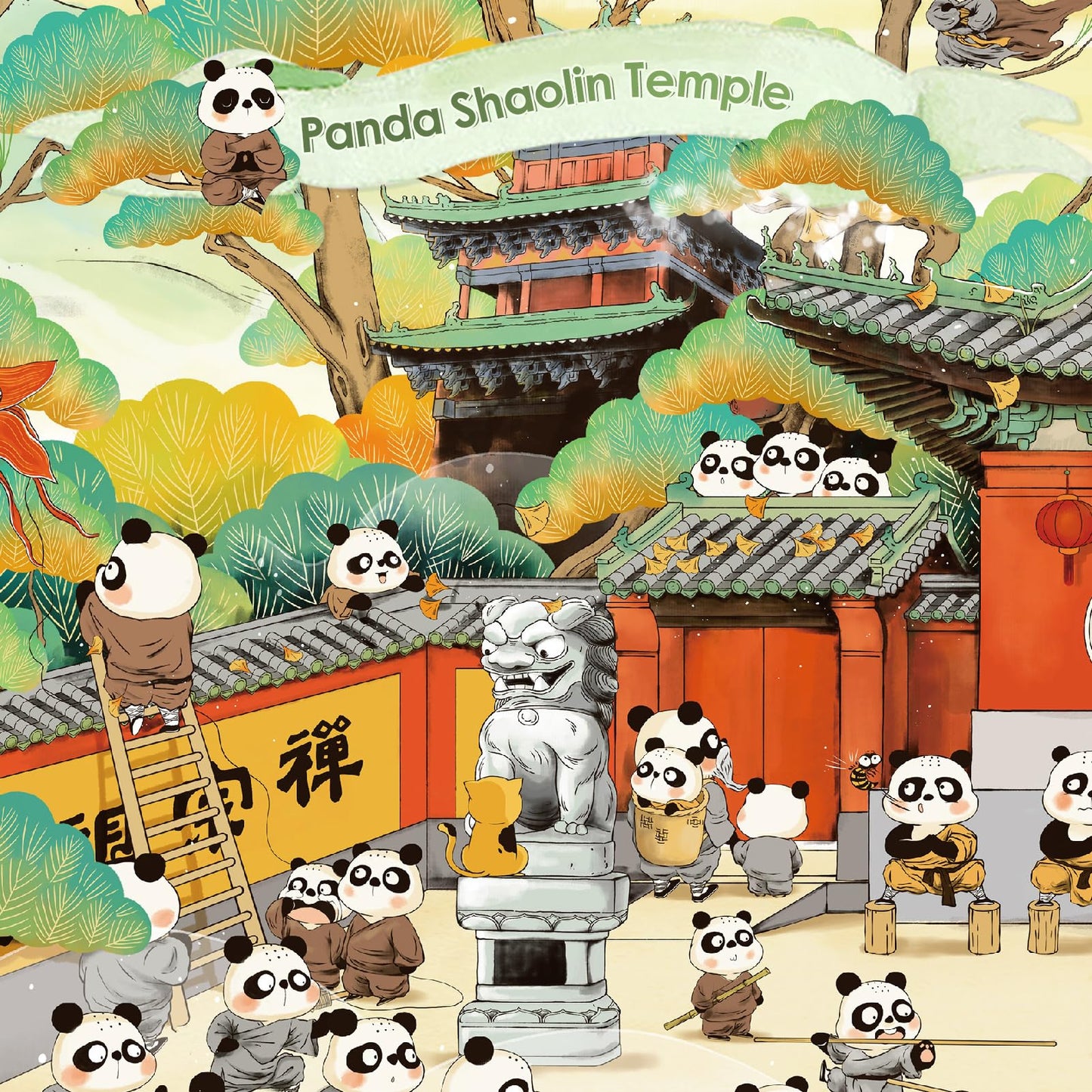Puzzles For Adults 1000 Pieces, Momibook Jigsaw Puzzles Of Animal Chinese Panda, Painting Image 81.3X40.6Cm(32''X16'') Toys & Ga