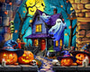 Springbok Haunted Halloween Party 1000 Piece Puzzle for mature-themeds- Celebrate Halloween at Our Favorite Haunted Mansion