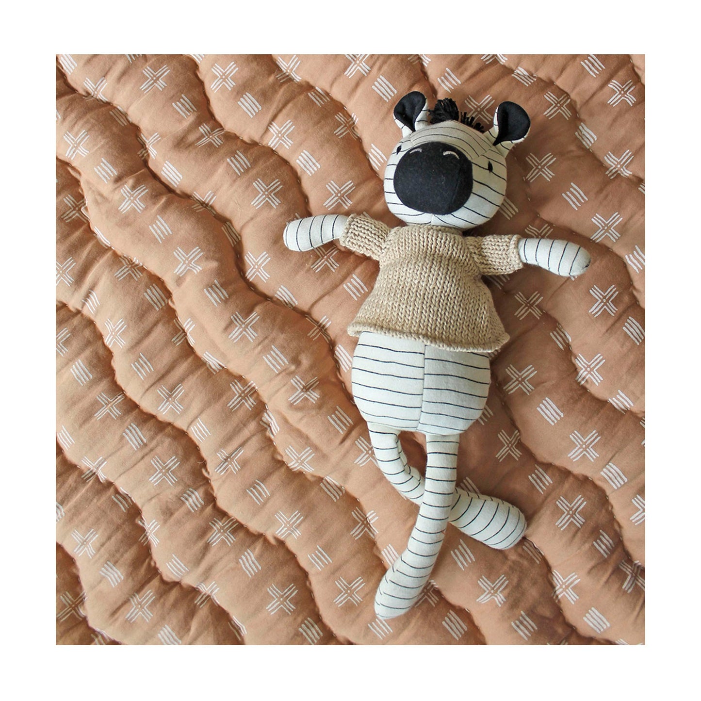 Crane Baby Handmade Zebra Plush Toy, Plush Stuffed Animal, Safari Nursery Decor, Baby Stuffed Animals, Zulu The Zebra