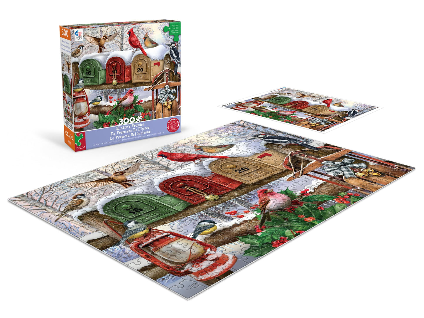 Ceaco - Winter'S Promise - 300 Oversized Piece Jigsaw Puzzle