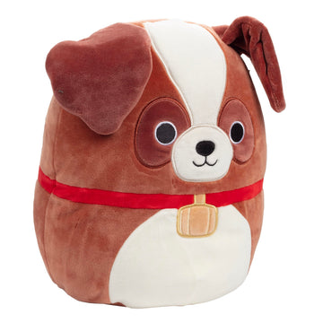 Squishmallows 10" Sassafras St. Bernard Dog Plush - Soft Brown Collectible Toy for Kids, Girls & Boys - Official Kellytoy