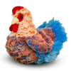 Douglas Plush Henrietta Blue Lace Hen Chicken Stuffed Animal, 8.5" Long, Model 1798, Soft Blue Material