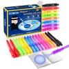 GIFTINBOX Invisible Ink Pens for Kids - 16PCS Spy Pen Magic Markers with UV Light, Fun Valentines Day Gifts, Classroom Party Favors