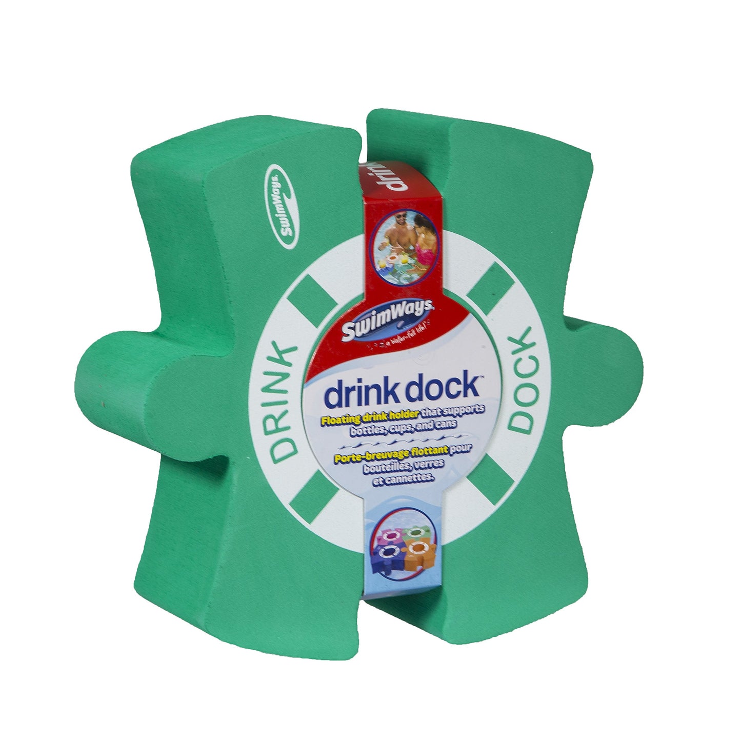 Swimways Drink Dock Foam Drink Holder, Green