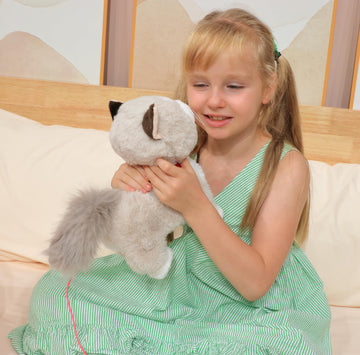 Easfan 12' Walking Kitty Electric Interactive Talking Musical Cat Plush Toy With Remote Control Leash Meowing Tail Wagging Christmas Birthday Gifts For Kids Toddlers, Beige