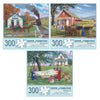 Bits And Pieces – Value Set Of Three Large 300 Piece Jigsaw Puzzles For Adults – Sunny Season Collection By Artist John Sloane, Completed Puzzle Size: 18' X 24'
