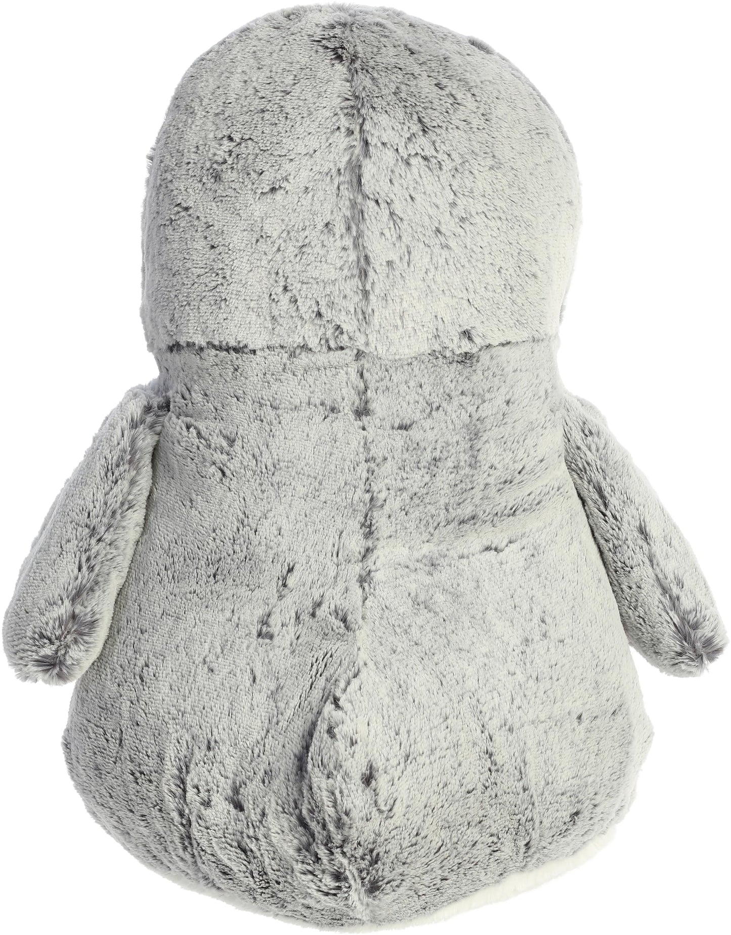 Aurora® Playful Pompom Penguin™ Stuffed Animal - Gray, 16 Inches - Vibrant Plush Toy for Endless Fun and Companionship