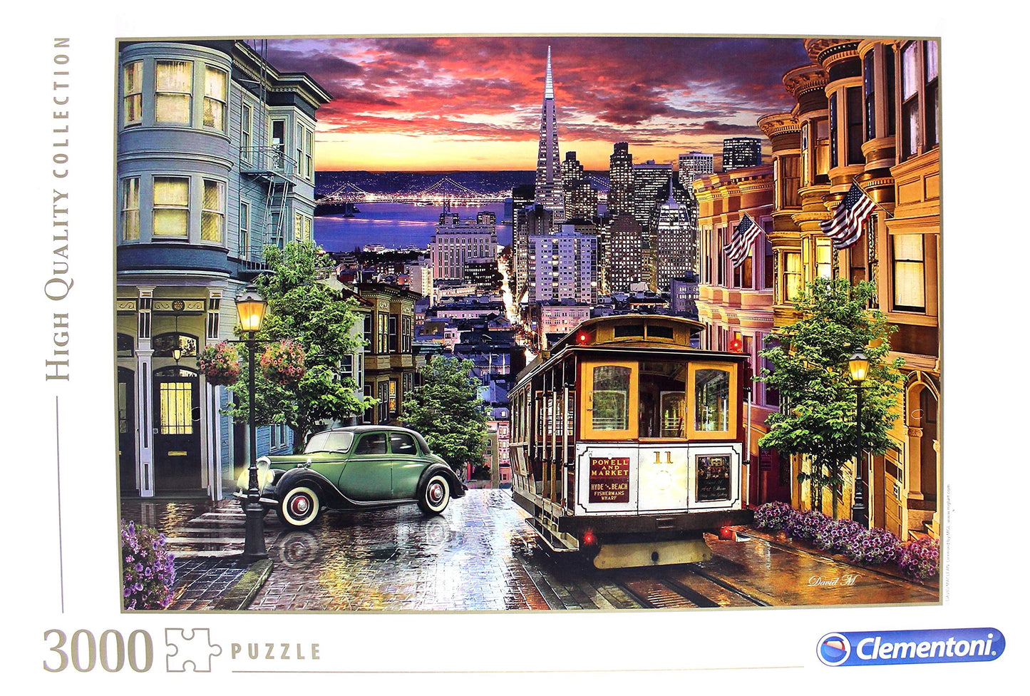 Clementoni - 33547 - Collection Jigsaw Puzzle For Children And Adults - Francisco-3000 Pieces