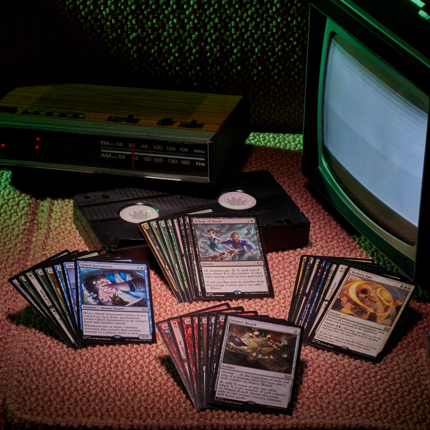 Magic The Gathering Duskmourn Commander Deck Bundle - 4 Decks, Multicolor, Model D34470000, Cardboard