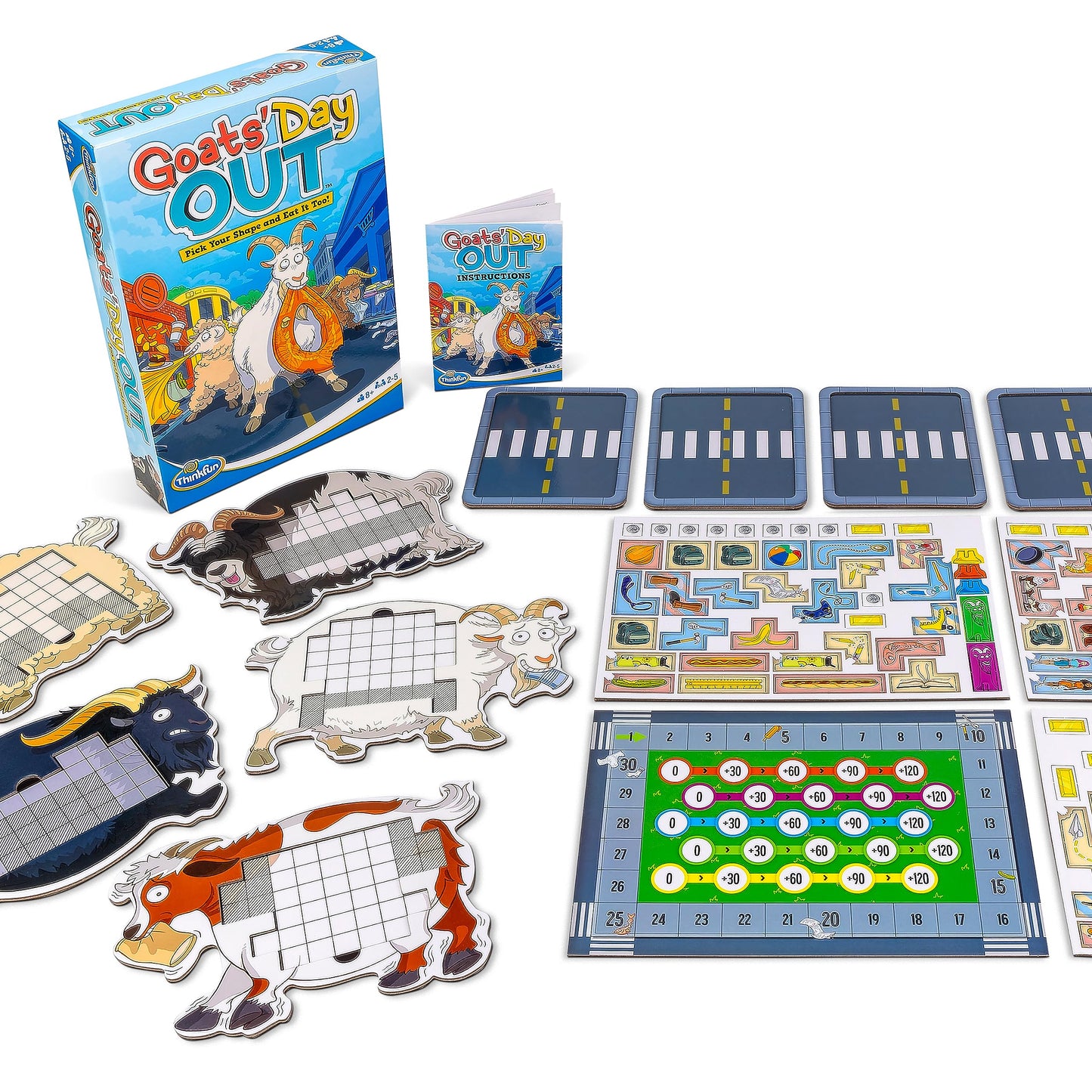 Thinkfun Goats' Day Out: A Hilarious Addictive Chaotic Goat Themed Board Game