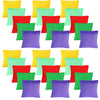 Skylety 30 Pieces Small Bean Bags Bulk Mini Colorful Cornhole Nylon Bean Bags for tossing Sack Tossing Beanbags Fun Sports Outdoor Family Games for Hand Toss Games(Solid Style 2.4 x 2.4 Inch)