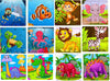 Fiddlys Fiddly s Wood Jigsaw Puzzles for Kids & Children - 9 Pieces (Pack of 12 - Animals+Dinos+Sea) Age 3+