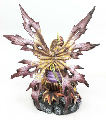 George S. Chen Imports Purple Fairy Sitting Collectible Figurine Decoration Statue Décor