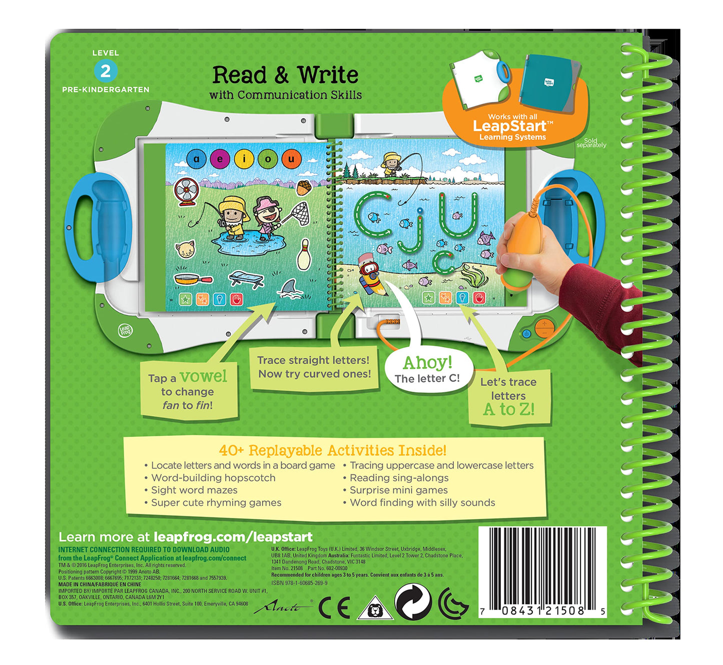 Leapfrog Leapstart Pre-Kindergarten Activity Book: Read & Write And Communication Skills