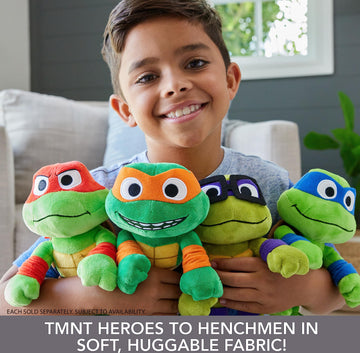 Mattel TMNT Leonardo Plush Toy - 8 Inch Soft Doll, Multicoloured, Model HRC77