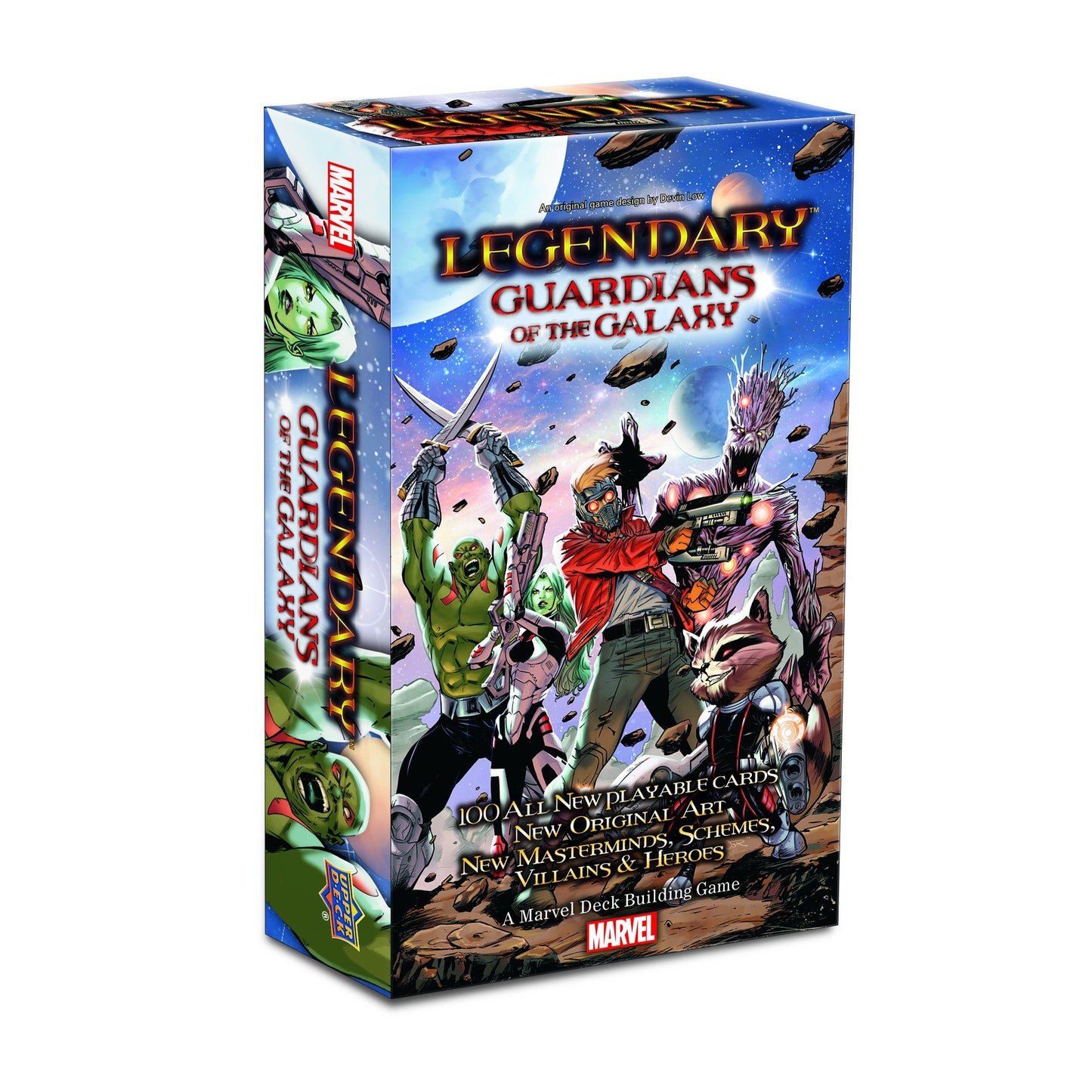 Marvel Upper Deck Guardians of The Galaxy Board Game, Black, Model UD82599, Cardstock Material