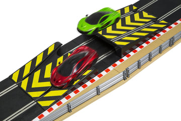 Scalextric C8511 Track Extension Pack - 1X Leap (Ramp Up And Ramp Down) 2 Straight 2 Side Swipes Borders Barriers