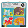 Petit Collage Beginner Puzzle For Kids, Forest Babies – Includes 4 Mini Puzzles (3-5 Pieces Each) – Cute Animal Puzzles For Ages 2+ – Makes A Great Gift Idea