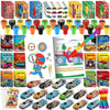 BenLouis 84Pcs Race Car Party Favors Racing Theme Coloring Books Crayons Sticker Set Bulk for Kids Fast Racecar Wheels Birthday