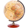Exerz 12' Antique Globe With A Wood Base - Rotating World Globe Vintage Decorative 12 Inch (30Cm) Diametre
