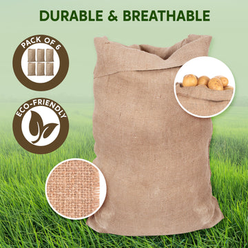 Joyin 6 Pack Large Burlap Potato Sack Race Bags, 39' X 25' Potato Sacks Racing Bags For Kids & Adults,Outdoor Play, Family Reunion, Outdoor Picnic Party, Outside Yard Lawn Easter Carnival Games