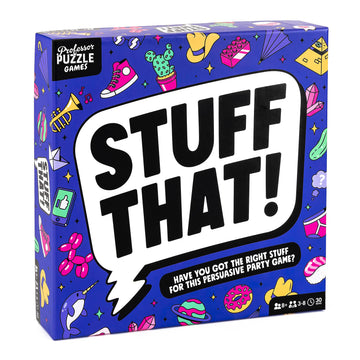 Stuff That! By Professor Puzzle Games - Family Friendly Card Game Of Creative Thinking/Bluffing! - Card Game For All Ages.