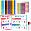 SpriteGru Math Linking Cubes - Multicolor Plastic Manipulatives with Activity Cards for Kindergarten Learning, Small Size
