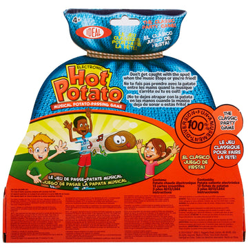 Ideal Alex Electronic Hot Potato - Party Game, Musical Potato-Passing Game, Plush Battery-Powered Spud, Fast-Paced, Preschool, Family & Kids Ages 4+