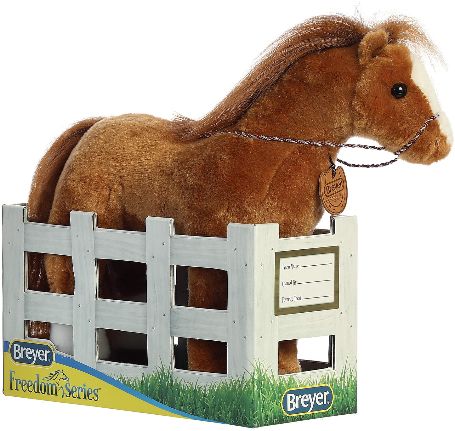 Breyer Aurora® Exquisite Quarter Horse Stuffed Animal - Realistic Detailing - Imaginative Play - Brown 13 Inches