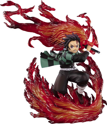 Tamashii Nations - Demon Slayer: Kimetsu No Yaiba - Kamado Tanjiro Hinokami Kagura, Bandai Spirits Figuartszero Collectible Stat