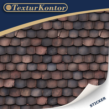 3 Sheets Self-Adhesive Roof Tiles And Shingles For Dollhouses Scale 1:12 (Roof Shingles Red)