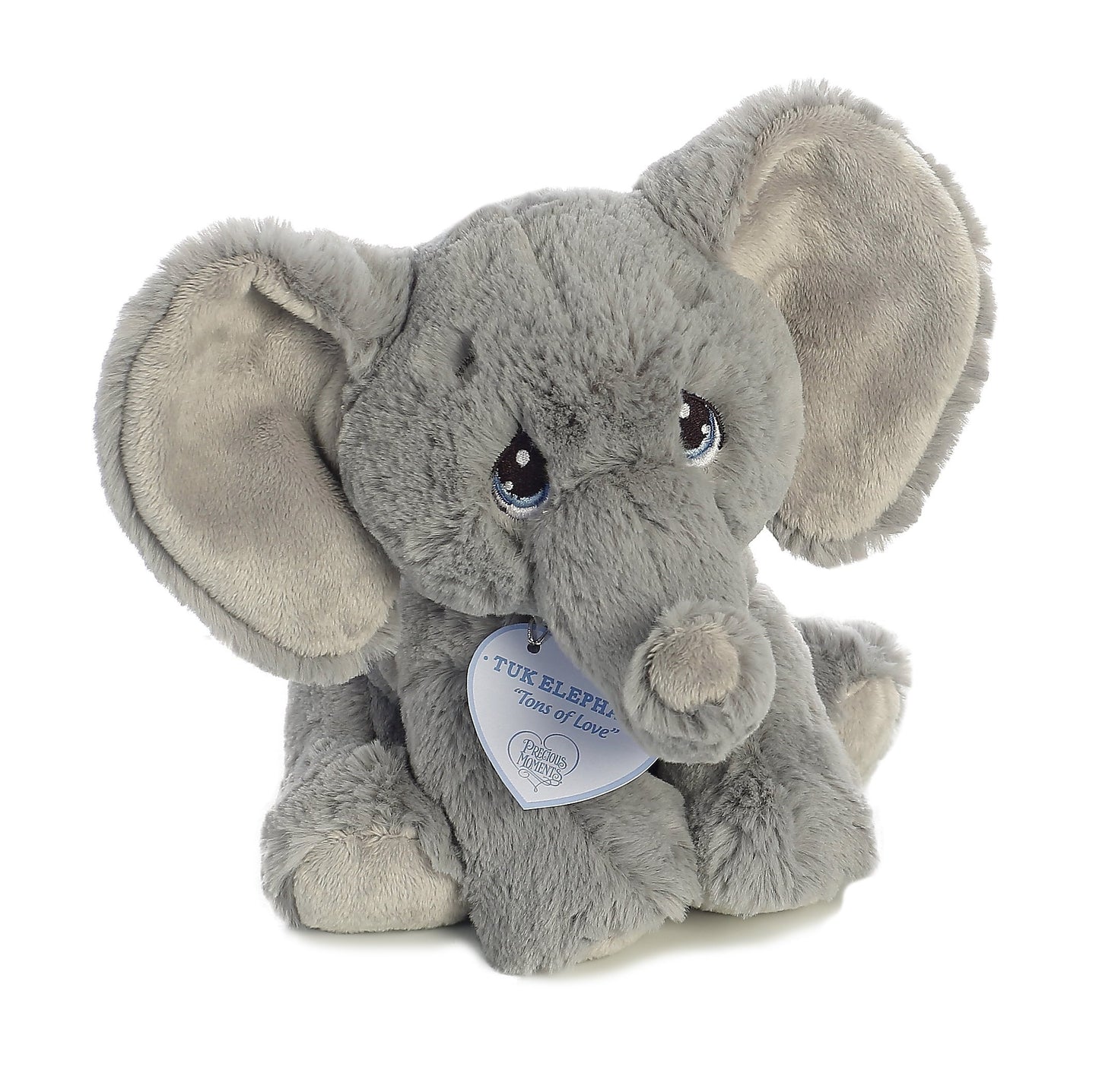 Aurora® Inspirational Precious Moments™ Tuk Elephant Stuffed Animal - Cherished Memories - Enduring Comfort - Gray 8.5 Inches