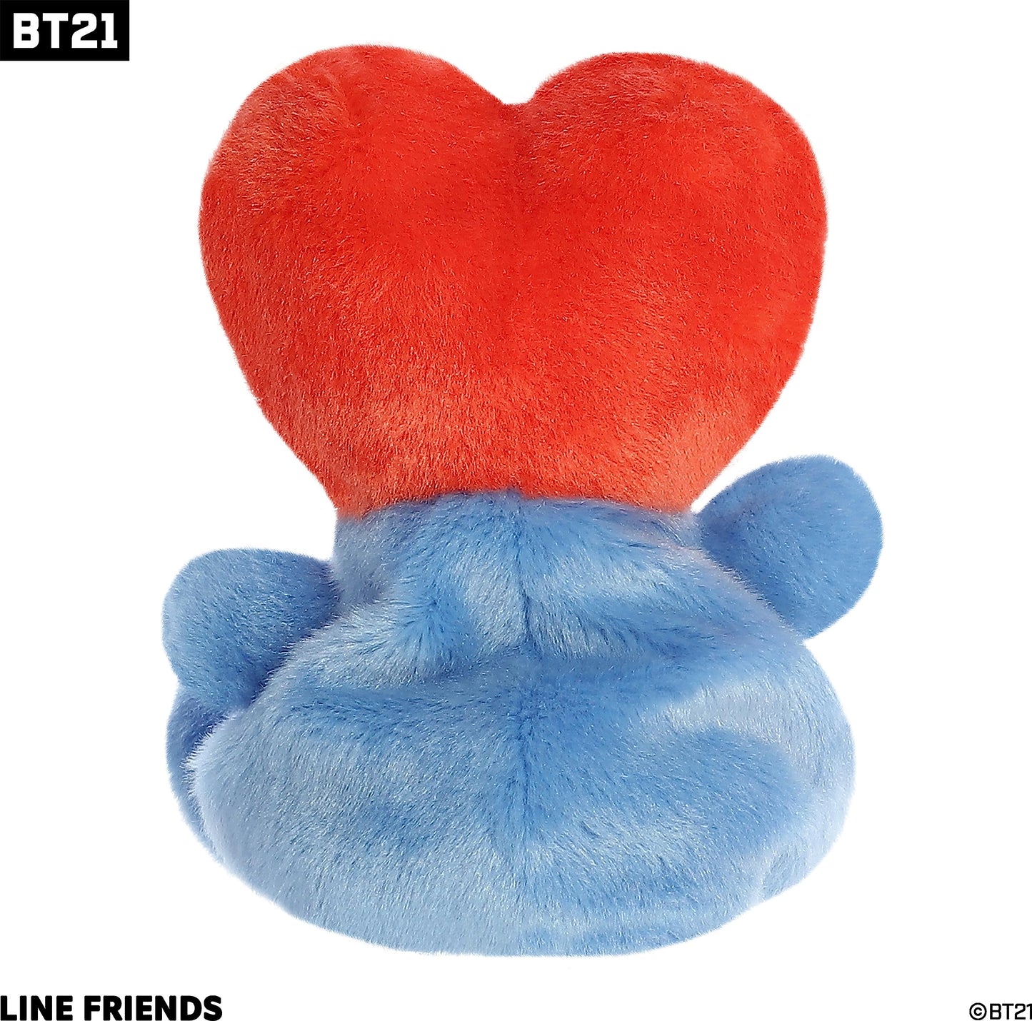 Aurora® Lovable Bt21 Palm Pals™ Tata Stuffed Animal - Collectible Fun - Delightful Cuteness - Red 5 Inches