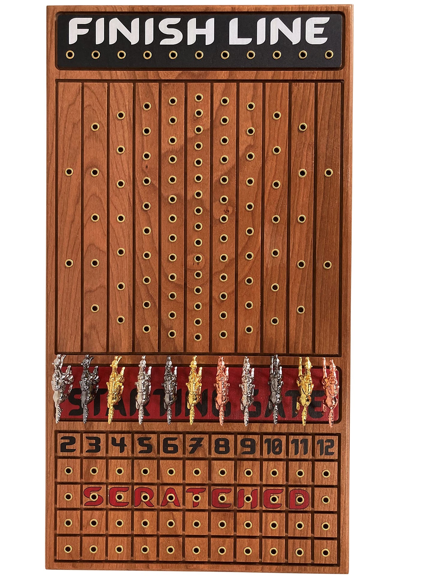 Fineni Horse Racing Game For Adults, Horse Race Board Game With 11 Luxurious Metal Horses (Gold, Silver, Black, Rose Gold), 22