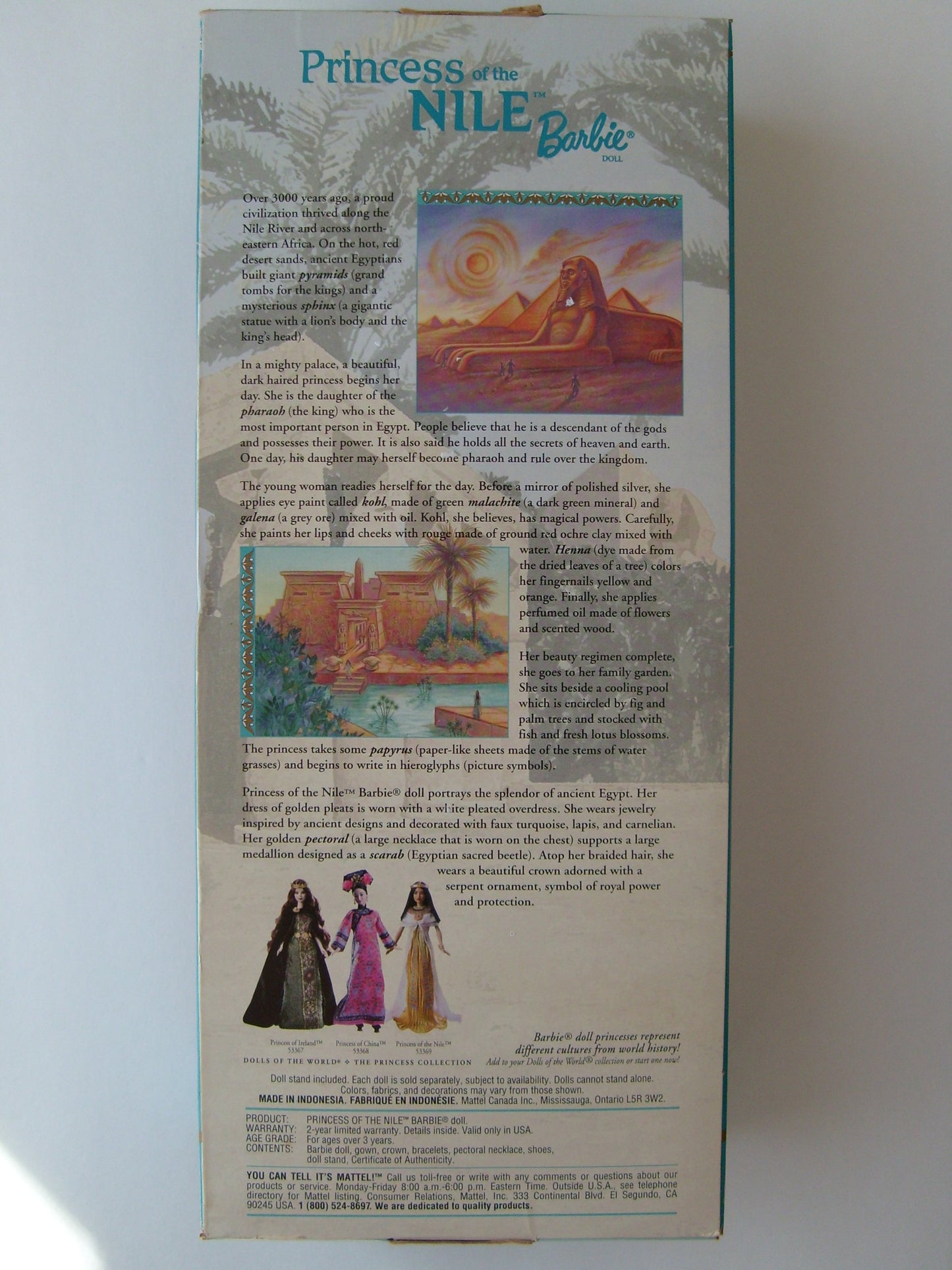 Princess Of The Nile Barbie Doll - Dolls Of The World Collector Edition (2001)