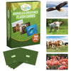 100 Animal, Insect & Ocean Creatures Flash Cards, Realistic Pictures For Fun Learning & Montessori Educational Vocabulary Builde