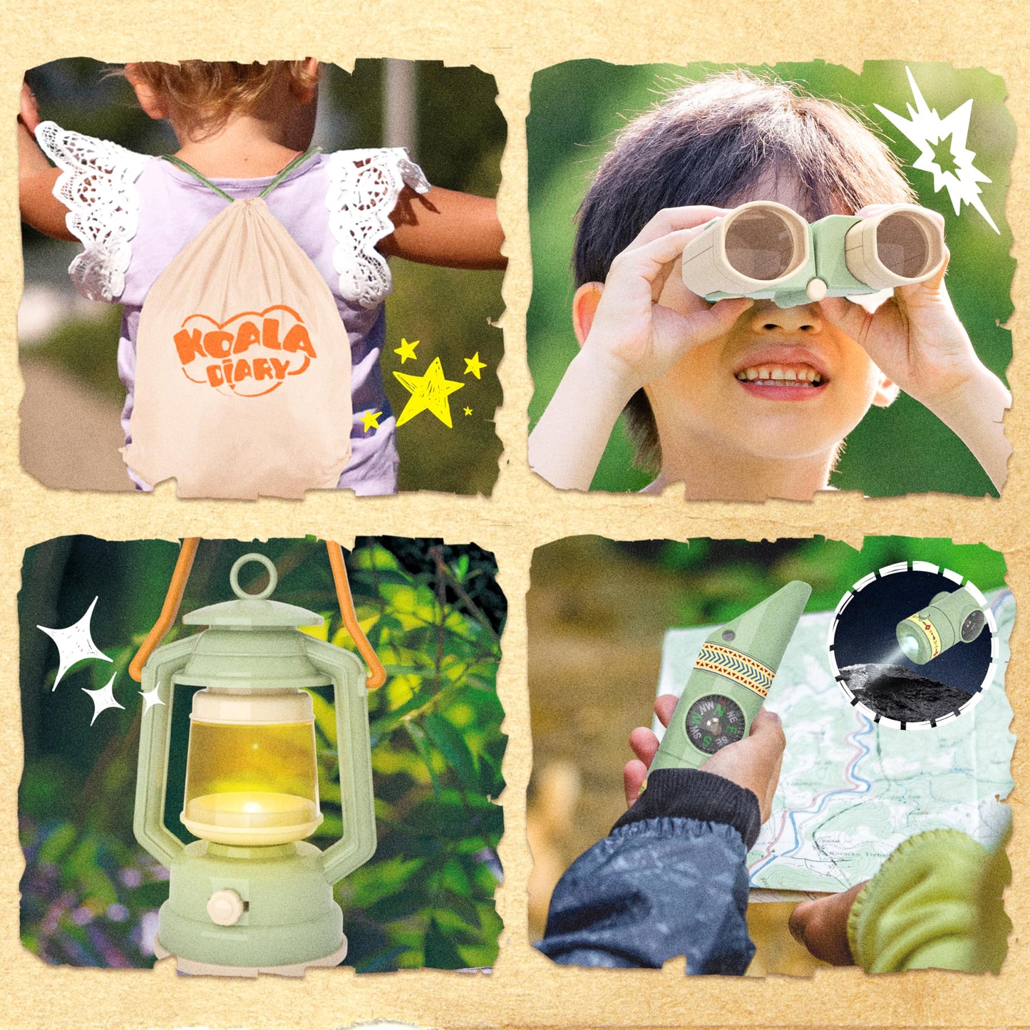 Kids Camping Set, Smilesskiddo 41 Pcs Pretend Camping Set For Kids 3-5 With Pop Up Tent - Indoor And Outdoor Play Camping Toys F