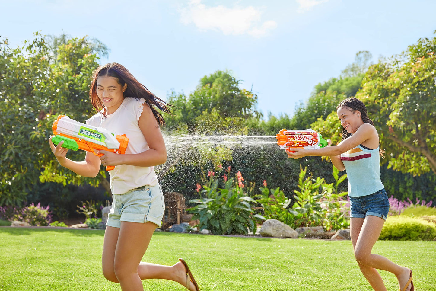 X-Shot Water Fast-Fill Skins Pump Action Water Blaster Ripple Water Camo by ZURU XShot Watergun (Fills with Water in just 1 Seco