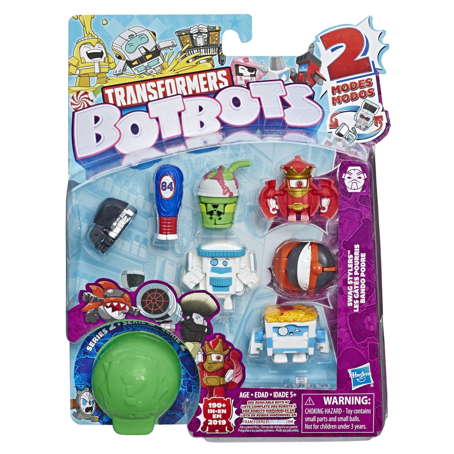 Transformers Hasbro Toys Botbots Series 2 Swag Stylers 8 Pack - Mystery 2-in-1 Collectible Figures! Kids Ages 5 & Up (Styles & C