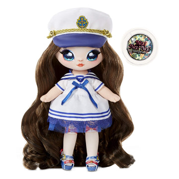 Na! Na! Na! Surprise 2-In-1 Fashion Doll And Sparkly Sequined Purse Sparkle Series - Sailor Blu, 7.5'' Sailor Doll , Blue ( Pack